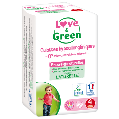 Love and Green Couches culottes  écologiques